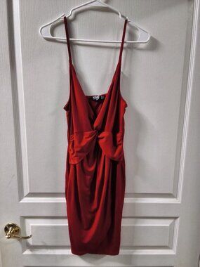 Mini red date night dress